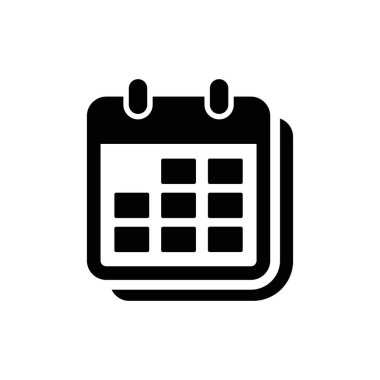 Takvim vektör simgesi. Web tasarım simgesi. Duvardaki takvim. Düz takvim simgesi. Vektör simgesi EPS 10