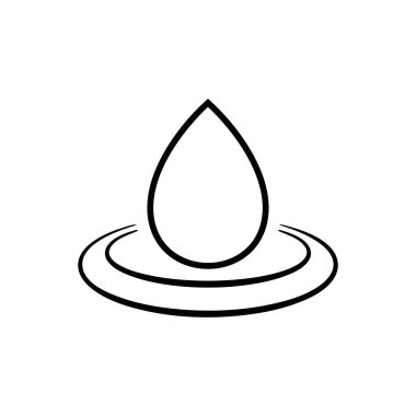 Damla vektör simgesi. Web tasarım simgesi. Damla düşer, su damlası. Bir damla yağ çizelgesi. Bir damla yağmur ikonu. Vektör EPS 10