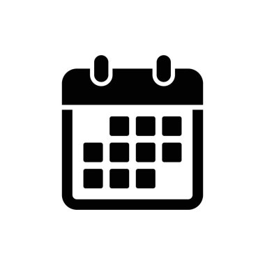 Takvim vektör simgesi. Web tasarım simgesi. Duvardaki takvim. Düz takvim simgesi. Vektör simgesi EPS 10