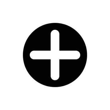 Artı vektör simgesi. Vektör web tasarımı