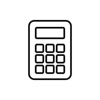 Hesap makinesi vektör simgesi. Vektör web tasarımı
