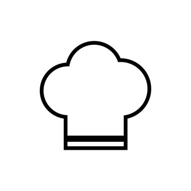 Şef şapka vektör simgesi. Şapka illüstrasyon vektör simgesi pişiriliyor. Mutfak logosu. Aşçılık aşçısı ikonu. Web simgesi tasarla
