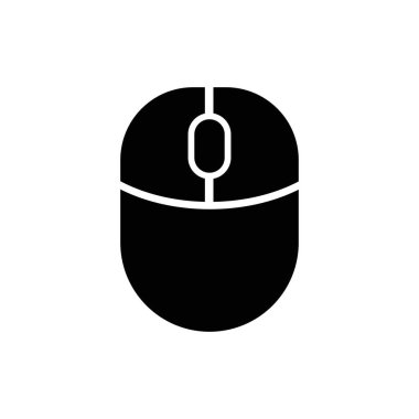 Kablosuz Bilgisayar Fare Simgesi Simgesi. PC kablosuz fare simgesi vektörü izole edildi. Simge kablosuz bilgisayar fare ağı. Modern bilgisayar faresi, düz simge tasarımı