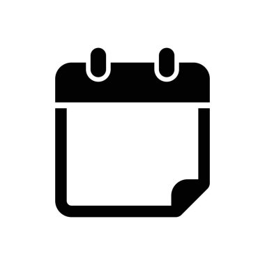 Takvim vektör simgesi. Web tasarım simgesi. Duvardaki takvim. Düz takvim simgesi. Vektör simgesi EPS 10