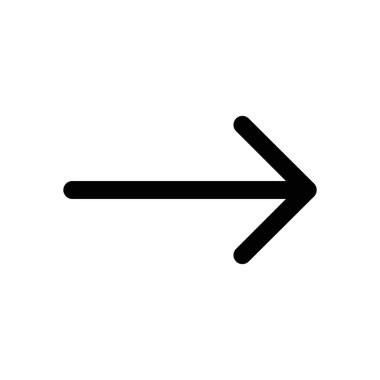 Kara ok simgesi. Ok simgesi yönü gösteriyor. Vektör ok simgesi. Okun tasviri. Logo ok simgesi. Ok simgeleri izole edildi. Ağ için ok simgeleri. Ok simgeleri ep10