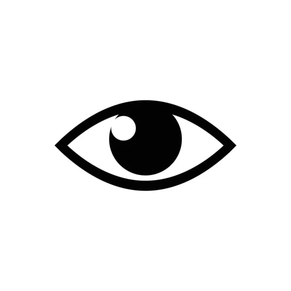 Ögonvektorikon. Öppen öga ikon, Ögat av betraktaren. Webbdesign ikon. Symbol för det mänskliga ögat. Vektor EPS 10 — Stock vektor