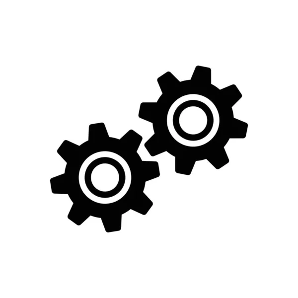 齿轮矢量图标。网页设计图标。齿轮和齿轮的符号。齿轮图标Cog wheels icon.猪圈图解。齿轮轮标志。病媒EPS 10 — 图库矢量图片