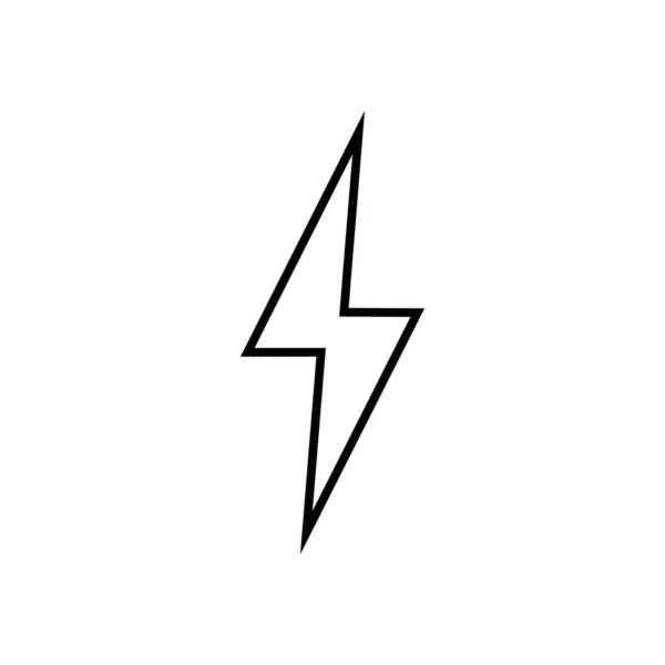 Lightning bolt icon. Lightning, electric power vector logo. Lightning bolt illustration isolated vector. Lightning bolt flat icon. Flash thunderbolt. Lightnings bolts icon EPS 10. — Stock Vector