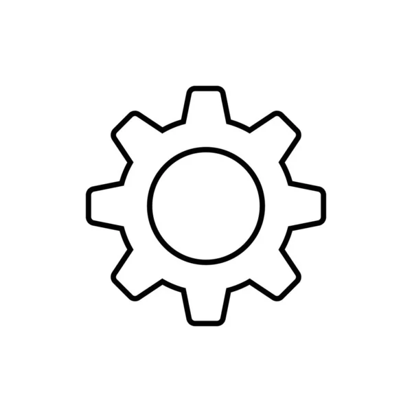 기어 벡터 아이콘. 웹 디자인 아이콘. 기어와 톱니바퀴의 상징. 톱니바퀴 아이콘. 동그라미 그림. 기어휠 로고. 벡터 EPS 10 — 스톡 벡터