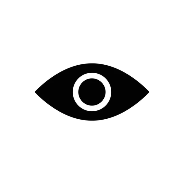 Ögonvektorikon. Öppen öga ikon, Ögat av betraktaren. Webbdesign ikon. Symbol för det mänskliga ögat. Vektor EPS 10 — Stock vektor
