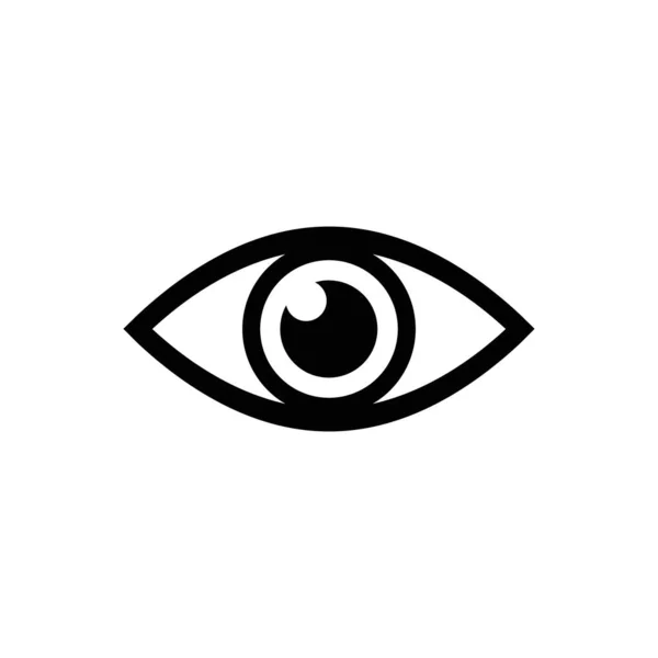 Augenvektorsymbol. Symbol des offenen Auges, Das Auge des Betrachters. Webdesign-Ikone. Symbol des menschlichen Auges. Vektor EPS 10 — Stockvektor