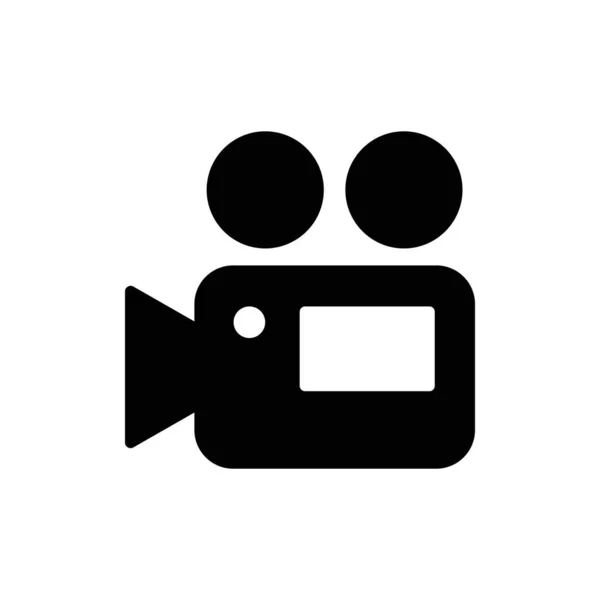 Videocamera icoon. Een icoon van de filmcamera. Filmcamera, icoon van de filmcamera. Vectorpictogram EPS 10 — Stockvector