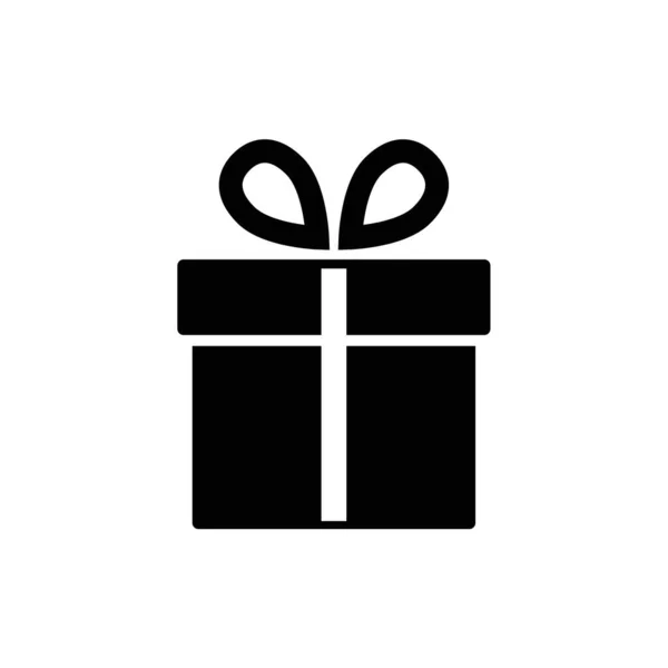 Ilustrace ikony dárkové krabice o pozadí. Ikona vánoční dárek ilustrační vektorový symbol. Prezentovat ikonu dárkové krabice. Balení v dárkovém balení, vektorové eps 10 - ikona boxu — Stockový vektor