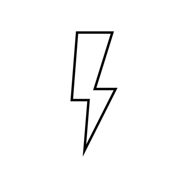 稲妻のアイコン。雷、電力ベクトルのロゴ。稲妻のイラスト分離ベクトル。稲妻のフラットアイコン。雷の音だ。稲妻アイコンEPS 10. — ストックベクタ