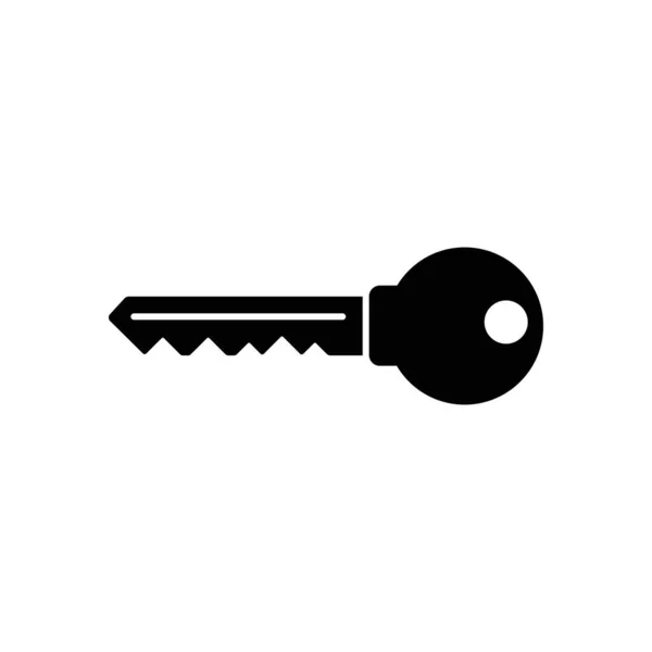 Key vector icon. Open house key icon. Key from the lock icon. Key icon - information protection symbol — Stock Vector