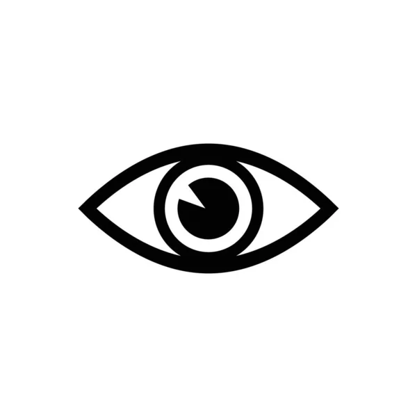 Icono del vector ocular. Icono de ojo abierto, El ojo del espectador. Icono de diseño web. Símbolo del ojo humano. Vector EPS 10 — Archivo Imágenes Vectoriales