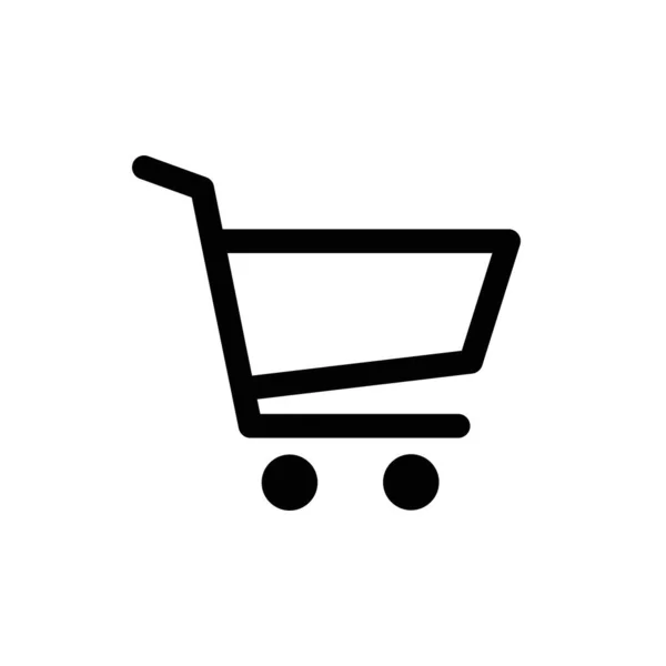 ショッピングカートアイコン。ベクトルショッピングカートアイコン。Web 、モバイルアプリのショッピングカートイラスト。ショッピングカートトロリーアイコンベクトルEPS 10 — ストックベクタ