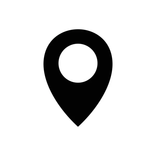 Mappa icona vettoriale pin. Icona del Web design. simbolo della posizione. Mappa gps illustrazione. Spilla da viaggio logo. Vettore EPS 10 — Vettoriale Stock