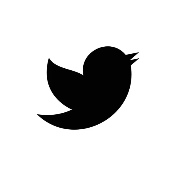 Bird vector icon, a little bird. The bird chirps icon. Vector icon EPS 10 — Stock Vector