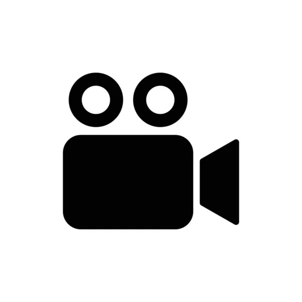 Videocamera icoon. Een icoon van de filmcamera. Filmcamera, icoon van de filmcamera. Vectorpictogram EPS 10 — Stockvector