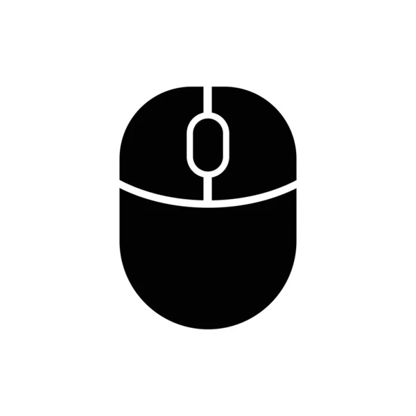 Símbolo do ícone do rato de computador sem fios. Ilustração isolada do vetor do ícone do mouse sem fio do PC. Ícone web mouse computador sem fio. mouse computador moderno, design de ícone plana — Vetor de Stock