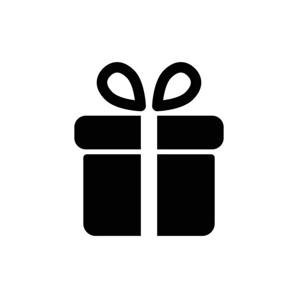 Illustratie van het pictogram van de geschenkdoos o achtergrond. Kerstgeschenk pictogram illustratie vector symbool. Presenteer geschenkdoos icoon. Pakket in cadeauverpakking, vector eps 10 - box icon — Stockvector