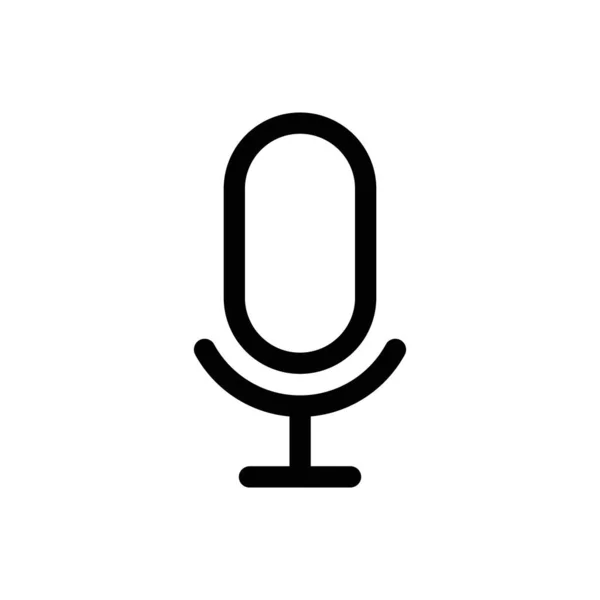Microphone vector icon, Web design icon. Voice vector icon, Record. Microphone - recording Studio Symbol. Retro microphone icon — Stock Vector