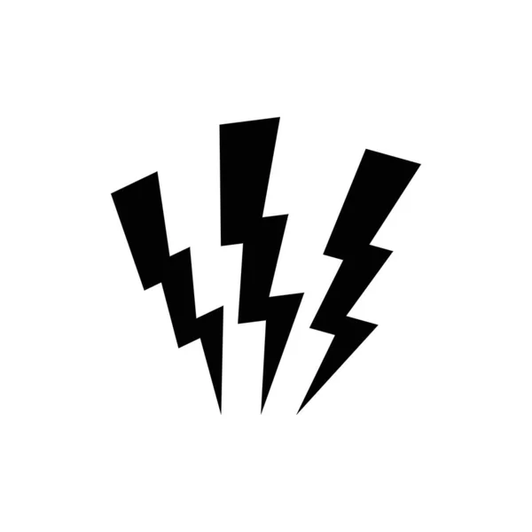 Піктограма блискавки. Блискавка, вектор електричної потужності логотип. Блискавка болт ілюстрація ізольований вектор. Блискавка болт плоский значок. Флеш-грімболка. Блискавки болти значок EPS 10 . — стоковий вектор