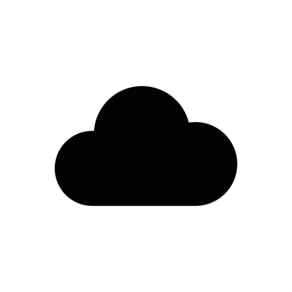 Ícone de nuvem, ilustração vetorial. Web design vetorial — Vetor de Stock