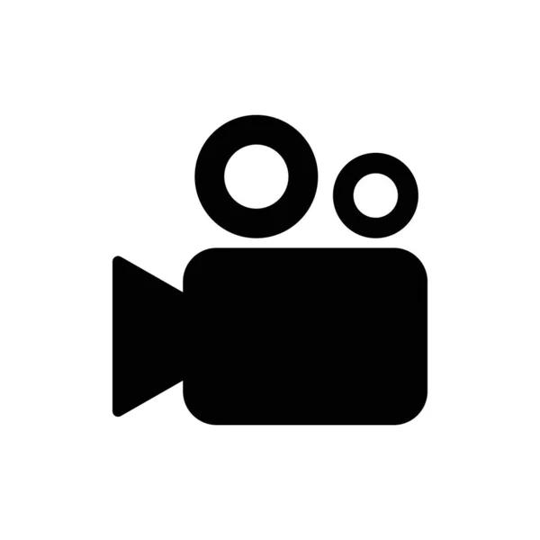 Videocamera icoon. Een icoon van de filmcamera. Filmcamera, icoon van de filmcamera. Vectorpictogram EPS 10 — Stockvector