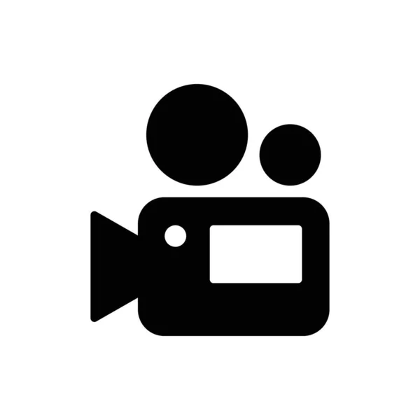 Videocamera icoon. Een icoon van de filmcamera. Filmcamera, icoon van de filmcamera. Vectorpictogram EPS 10 — Stockvector