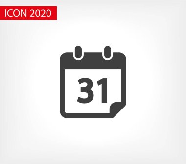 Takvim vektör simgesi. Web tasarım simgesi. Duvardaki takvim. Düz takvim simgesi. Vektör simgesi EPS 10