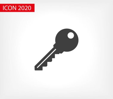 Anahtar vektör simgesi. Ev anahtarı simgesi. Kilit simgesinden anahtar. Anahtar simgesi - bilgi koruma sembolü