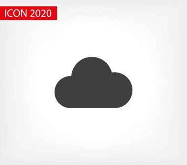 Bulut simgesi, vektör çizimi. Vektör web tasarımı