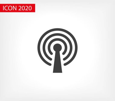 Wi Fi Simgesi, Kablosuz Simge. Wi fi sinyal işareti modern web simgesi. Wi Fi ağ simgesi.