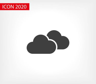 Bulut simgesi, vektör çizimi. Vektör web tasarımı