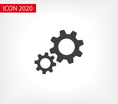 Vites vektör simgesi. Web tasarım simgesi. Vitesler ve dişliler sembolü. Çark ikonu. Çember çizimi. Vites tekerleği logosu. Vektör EPS 10