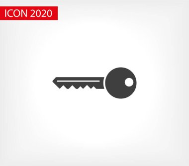 Anahtar vektör simgesi. Ev anahtarı simgesi. Kilit simgesinden anahtar. Anahtar simgesi - bilgi koruma sembolü