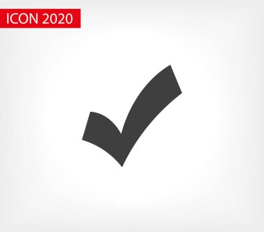 İzole edilmiş simgeyi kontrol et. Kontrol listesi simgesi. İşaretle, tik vektör simgesi. Simge Vektörünü İşaretle. Kontrol listesi işaretleme vektörü EPS 10