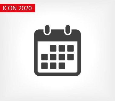 Takvim vektör simgesi. Web tasarım simgesi. Duvardaki takvim. Düz takvim simgesi. Vektör simgesi EPS 10