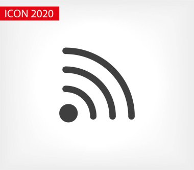Wi Fi Simgesi, Kablosuz Simge. Wi fi sinyal işareti modern web simgesi. Wi Fi ağ simgesi.