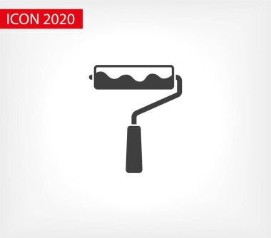 Boya silindiri ikonu. Vektör web tasarımı