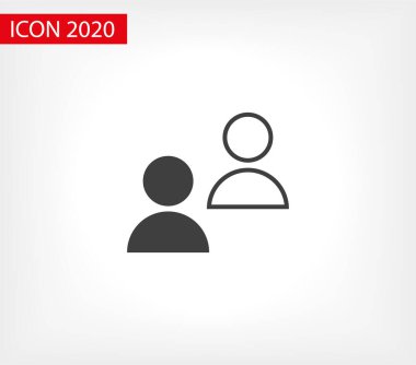 Goup insanları ikonu. Vektör web tasarımı