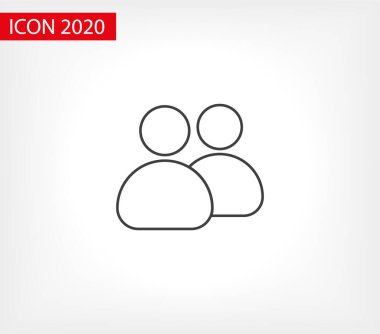 Goup insanları ikonu. Vektör web tasarımı