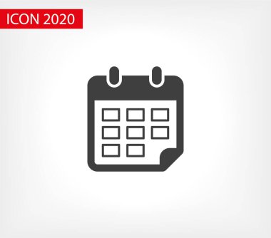 Takvim vektör simgesi. Web tasarım simgesi. Duvardaki takvim. Düz takvim simgesi. Vektör simgesi EPS 10