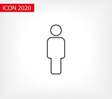 Man Simgesi vektörü. Vektör web tasarımı