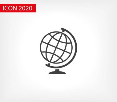 Dünya vektör simgesi. Vektör web tasarımı