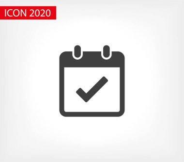 Takvim vektör simgesi. Web tasarım simgesi. Duvardaki takvim. Düz takvim simgesi. Vektör simgesi EPS 10