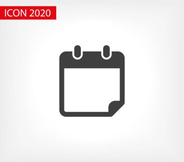Takvim vektör simgesi. Web tasarım simgesi. Duvardaki takvim. Düz takvim simgesi. Vektör simgesi EPS 10