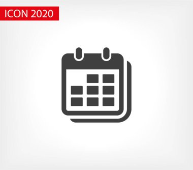 Takvim vektör simgesi. Web tasarım simgesi. Duvardaki takvim. Düz takvim simgesi. Vektör simgesi EPS 10